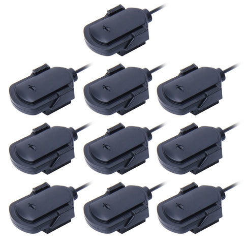 10 pz microfono audio per auto jack da 3,5 mm microfono stereo mini lettore microfono adesivo esterno cablato per radio DVD automatica, lunghezza cavo: 2,1 m, Sticker - Novalix Store