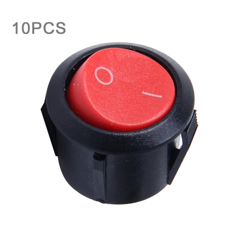 10 pezzi per auto, universale, fai da te, con tappo rotondo a 2 pin, pulsante OFF-ON, Short - Novalix Store