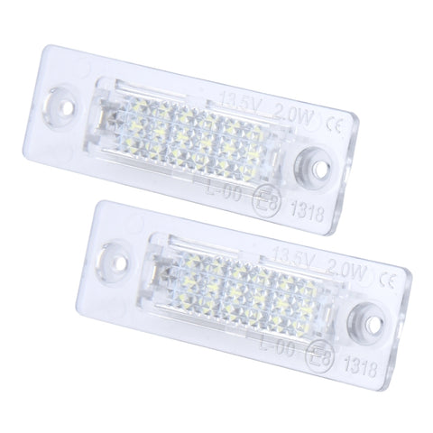Luce targa da 2 pezzi con 24 lampade SMD-3528 per Volkswagen, For Volkswagen