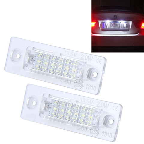 Luce targa da 2 pezzi con 24 lampade SMD-3528 per Volkswagen, For Volkswagen
