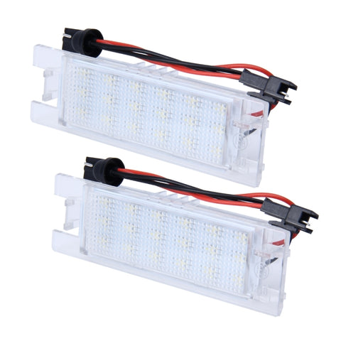 Luce targa da 2 pezzi con 24 lampade SMD-3528 per Opel, For Opel