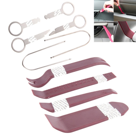 Outils de montage pour voiture de 10 pièces pour système vidéo et audio, 10 en 1 pour système vidéo et audio