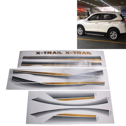 3 PCS SUV Corpo Striscia Decorativa Auto di Marca Streamline Brillante Adesivo Per Honda CRV Nissarl X-Trail/Qashqai/Murano serie, Strip Brand Car Streamline Shining Sticker - Novalix Store