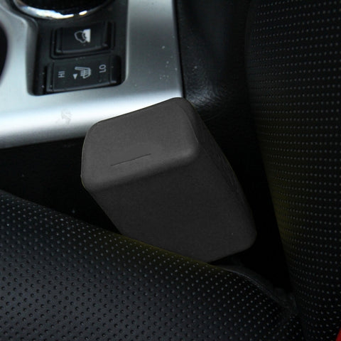 Clip pour ceinture de sécurité automobile en gomme sûre, couverture protectrice avec fibbie di blocage, Rouge, Jaune, Noir, Orange, Vert, Bleu