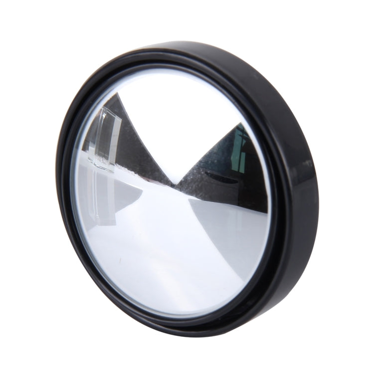 Wide Angle Car Blind Spot Mirror - 5cm Diameter, Black