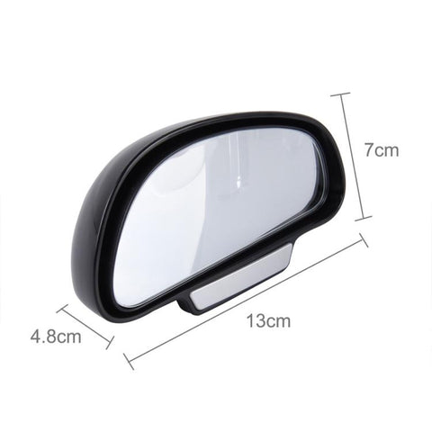 3R-092 Specchietto regolabile grandangolare per punto cieco dell'auto, retrovisore destro, 3R-092 (Black)