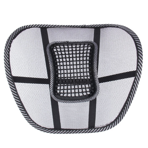 Tappetino per cuscino per la vita da massaggio traspirante in maglia di latte di ghiaccio universale per stagione auto, Car Waist Pillow Mat