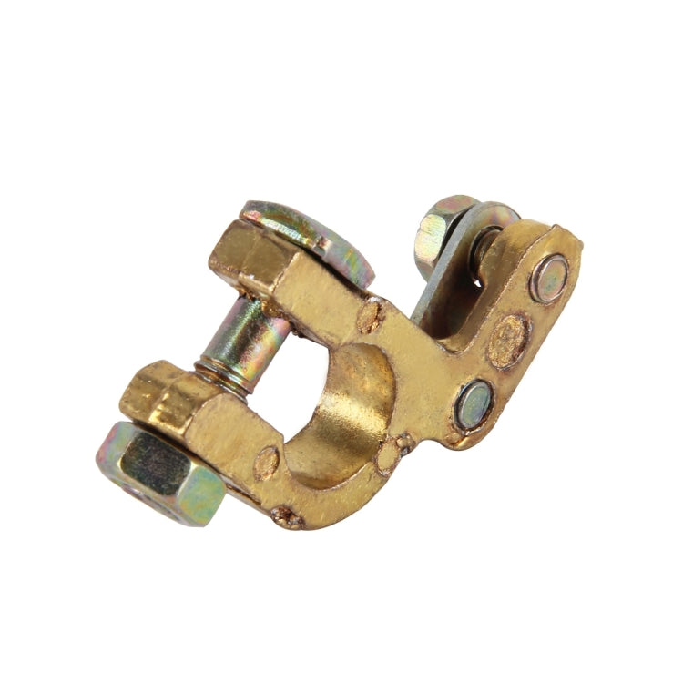 Brass Car Battery Connector Terminals - 2 Pack Clamps