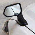 360° Rotatable Left Side Assistant Car Mirror - Black/Silver
