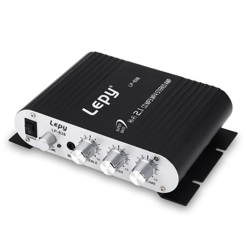 Amplificatore Subwoofer HIFI 2.1CH per Auto con Supporto MP3