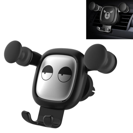 Supporto per telefono da auto per presa d'aria per cartoni animati a gravità con motivo Big Eyes, Big Eyes(Black), Big Eyes(Silver)