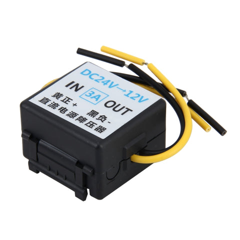 Transformateur abaisseur pour alimentation automatique CC de 24 V à 12 V, courant nominal d'alimentation : 3 A, 3A Transformateur abaisseur de puissance de voiture