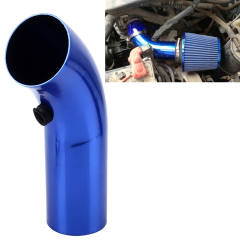 Tubo di aspirazione dell'aria universale Prese d'aria di flusso super potente Tubo di aspirazione dell'aria in alluminio corto da corsa a freddo con sistema di kit filtro a cono