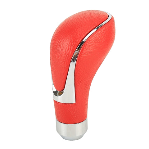 Pommeau de changement universel en peau PU et métal pour voiture. Pommeau de levier de changement de vitesse pour modification automatique, Pommeau de levier de vitesse (rouge), Pommeau de levier de vitesse 2