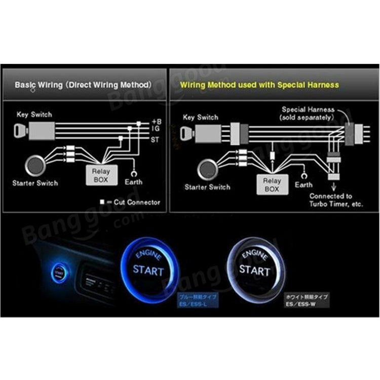 Illuminated One-Button Starter Switch for Easy Engine Start