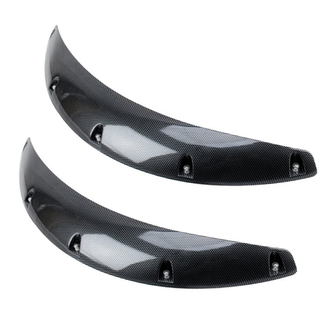 2 pezzi 58 cm adesivi per auto in gomma grandi strisce ad arco tondo universali parafanghi ruota sopracciglio decalcomania adesivo sopracciglio coperture per auto strisce nere ad arco tondo a strisce, 58cm - Novalix Store
