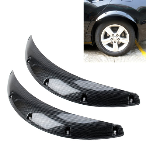 2 pezzi 58 cm adesivi per auto in gomma grandi strisce ad arco tondo universali parafanghi ruota sopracciglio decalcomania adesivo sopracciglio coperture per auto strisce nere ad arco tondo a strisce, 58cm - Novalix Store