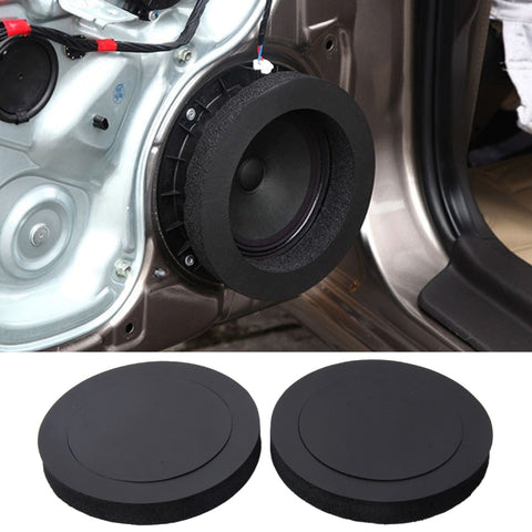 2 pz. Altoparlanti insonorizzati per auto in cotone insonorizzato con cotone autoadesivo per isolamento acustico, diametro esterno: 19,5 cm, diametro interno: 14,3 cm, Car Speaker Soundproof Cotton - Novalix Store