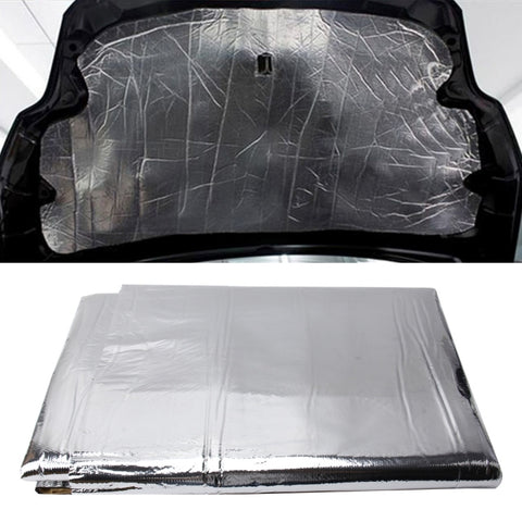 Cofano per auto, motore, isolation acustico, cotone, calore, impermeabile, autoadesivo, calore per auto, isolation acustico, cotone, dimensioni: 1 mx 1,4 mx 5 mm, Taille: 1m x 1,4mx 5mm