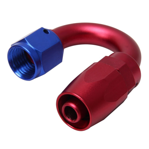 Tuyau pour tuyau Tour de 180 degrés Raccord pour huile combustible Adaptateur pour tuyau de refroidissement de l'huile Raccord en ligne d'aluminium AN6 Raccord courbé Accessoires pour voiture, 180 degrés AN6