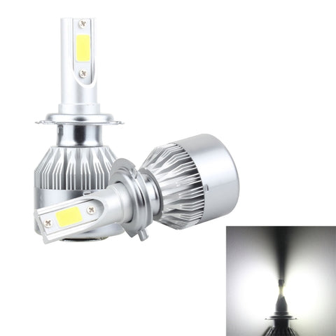 2 fari LED per auto a corrente costante H7 18W 1800 LM 8000K IP68 Casnbus con 2 lampade COB, DC 9-36V, H7