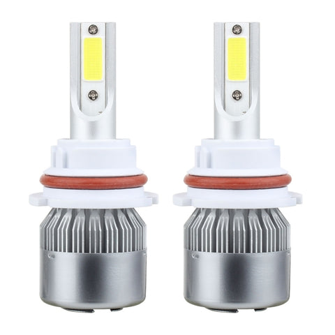 2 PZ 9007 18W 1800 LM 6000K IP68 Casnbus Faro LED per auto a corrente costante con 2 lampade COB, DC 9-36V, 9007 - Novalix Store
