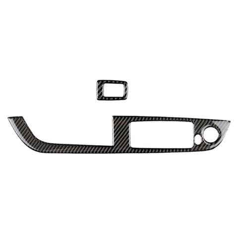 Pannello per ascensore per finestrino in fibra di carbonio per auto senza chiave pieghevole Adesivo decorativo in tinta unita per BMW Z4 2009-2015, adatto per la guida a sinistra, Window Lift Panel Sticker(Solid Color)
