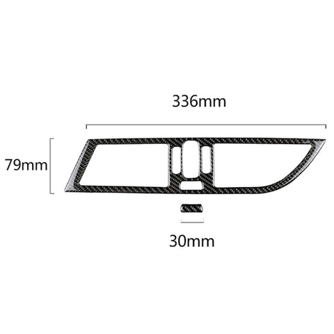 2 pezzi per la guida a sinistra auto in fibra di carbonio pannello di uscita aria intermedio adesivo decorativo di colore solido per BMW Z4 2009-2015, 2 PCS Air Outlet Panel Sticker(Solid Color) - Novalix Store