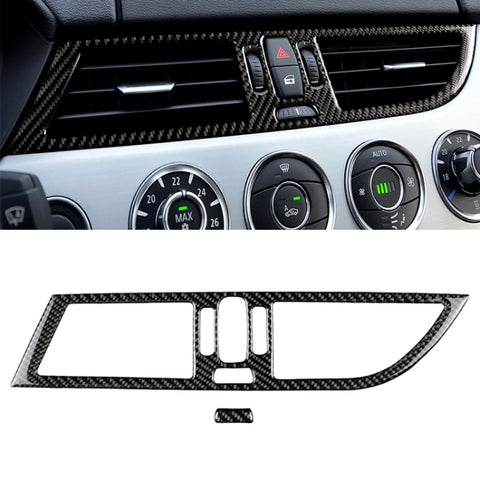 2 pezzi per la guida a sinistra auto in fibra di carbonio pannello di uscita aria intermedio adesivo decorativo di colore solido per BMW Z4 2009-2015, 2 PCS Air Outlet Panel Sticker(Solid Color) - Novalix Store
