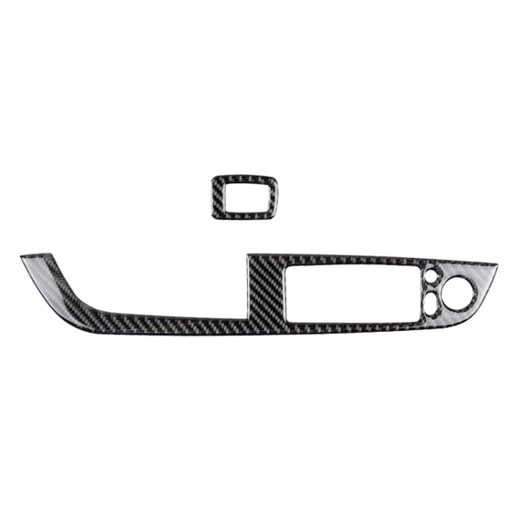 Car Carbon Fiber Window Lift Panel With Folding Key Soild Decorative Sticker for Left Drive BMW Z4  2009-2015                                           ...