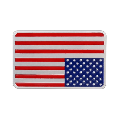 Adesivo decorativo rettangolare con bandiera USA per auto