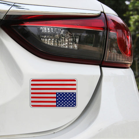 Autocollant décoratif décontracté avec motif à bande USA en forme de rectangle pour voiture, drapeau américain en forme de rectangle