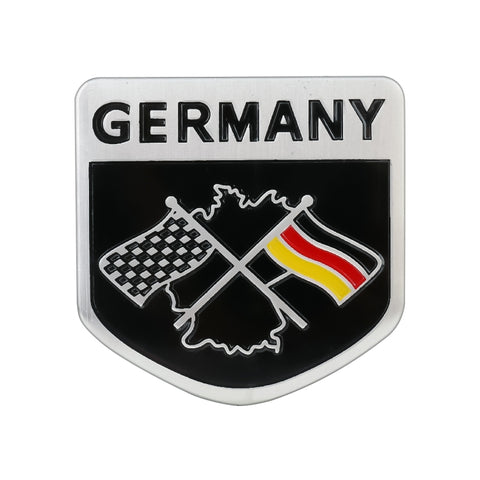 Adesivo decorativo casuale con motivo bandiera tedesca per auto, German Flag Shape