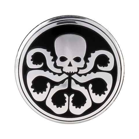 Adesivo decorativo per mozzo ruota con motivo teschio per auto, 4 pezzi, diametro: 5,8 cm, Skull Pattern