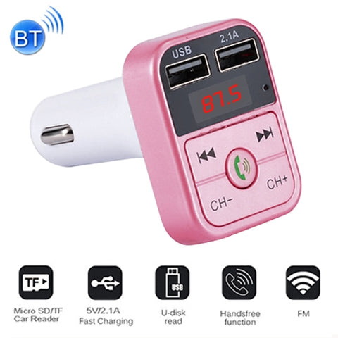 Trasmettitore FM Bluetooth B2 Dual USB per Auto - Lettore MP3 con
