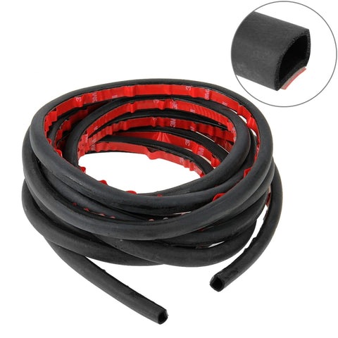 Striscia sigillante per la riduzione del rumore dell'auto a forma di D grande con adesivo, lunghezza: 5 m, Length: 5m Big D-shaped