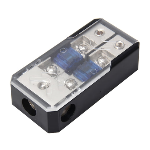 Portafusibile pour auto stéréo pour auto Assicurazione 60A Portafusibile pour auto audio 1 en 2 modi Portafusibile pour auto par auto Portafusibile a lama pour audio par auto, 1 en 2 voies