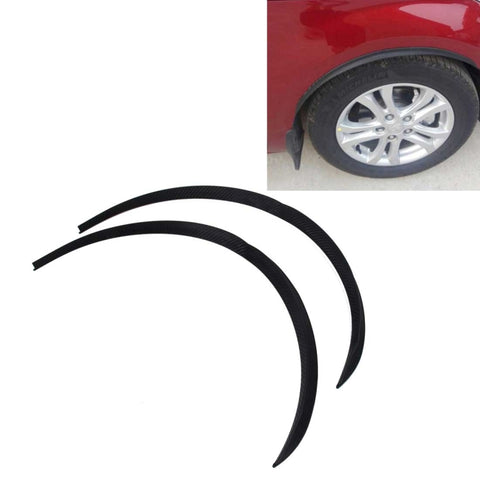 2 pezzi 54 cm adesivi per auto in gomma grandi strisce ad arco tondo universali parafanghi ruota sopracciglio decalcomania adesivo sopracciglio coperture per auto strisce nere ad arco tondo a strisce, 75 x 2cm, 45 x 2cm