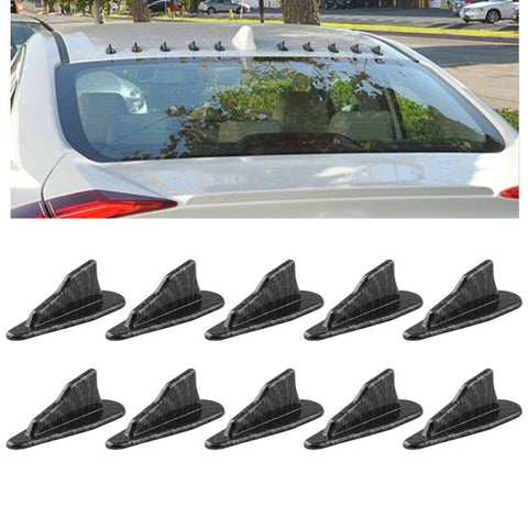 Spoiler sur le dessus du générateur de vortex diffusant le pavillon de l'eau pour voiture universelle de 10 personnes, fibre de carbone