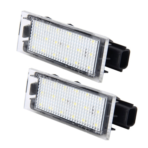 Luce Targa LED 2 Pezzi SMD-3528 18 Lampade per Renault - 2W 120LM