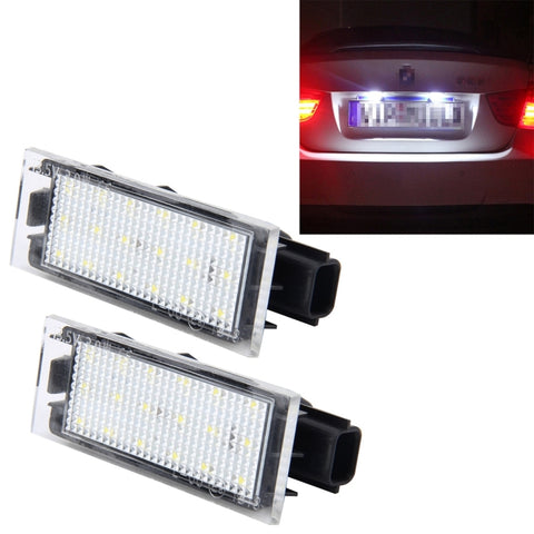 Feu arrière 2 pièces avec 18 ampoules SMD-3528 pour Renault, 2 W, 120 lm, 6 000 K, DC12 V (feu blanc), pour Renault