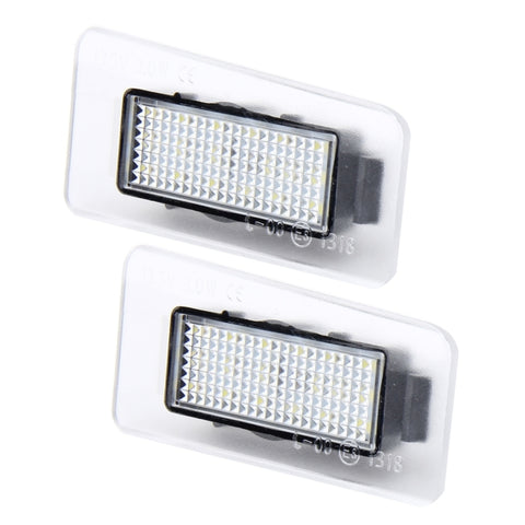 Luce targa a LED de 2 pezzi con 18 lampade SMD-3528 pour Hyundai, 2W 120LM, 6000K, DC12V (luce bianca), pour Hyundai