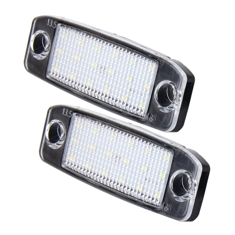 Luce targa a LED da 2 pezzi con 18 lampade SMD-3528 per Hyundai Sonata, 2W 120LM, 6000K, DC12V (luce bianca), For Hyundai Sonata