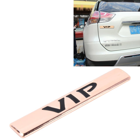 Autocollant VIP pour voiture Autocollant pour voiture avec étiquette VIP Autocollant pour voiture avec logo VIP en métal 3D, dimensions : 9,5 * 1,5 cm