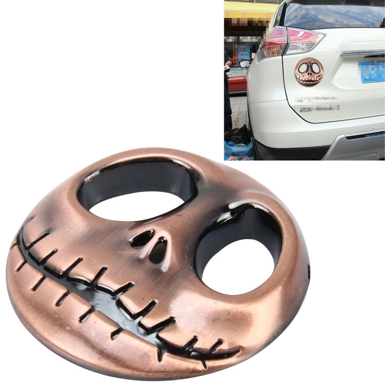 Skull Bone 3D Metal Car Sticker - Stylish Auto Accessory