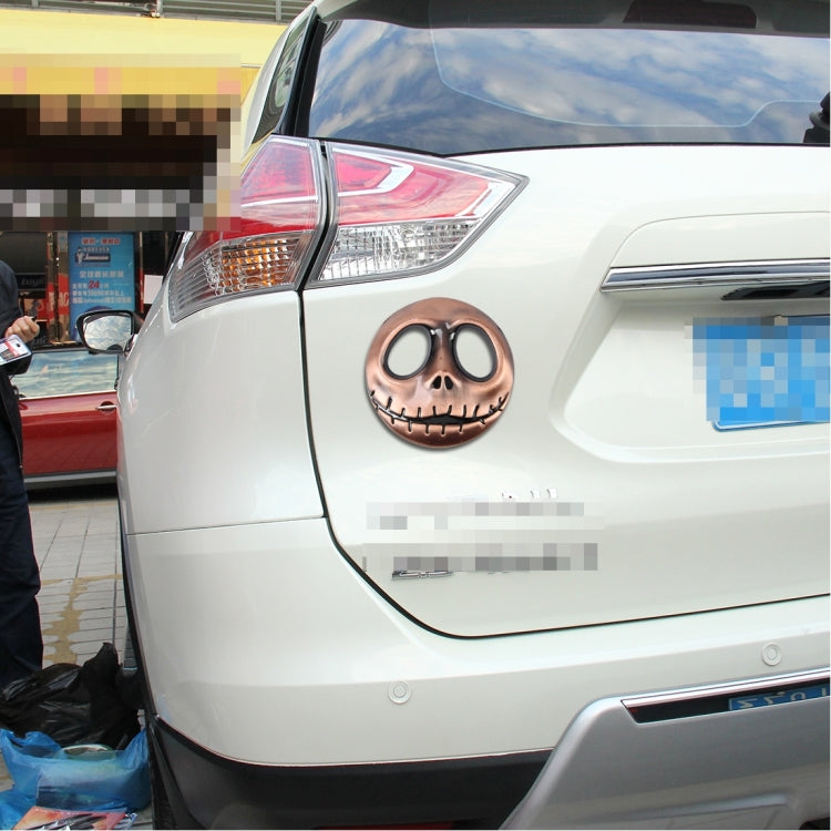 Skull Bone 3D Metal Car Sticker - Stylish Auto Accessory