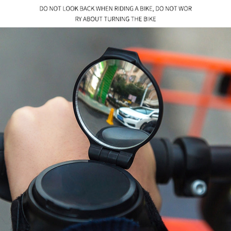 360° Bicycle Back Mirror with Wrist Strap for Safe Riding