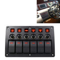 6 Way Switch Panel with Light for Car, RV, Marine, Boat
