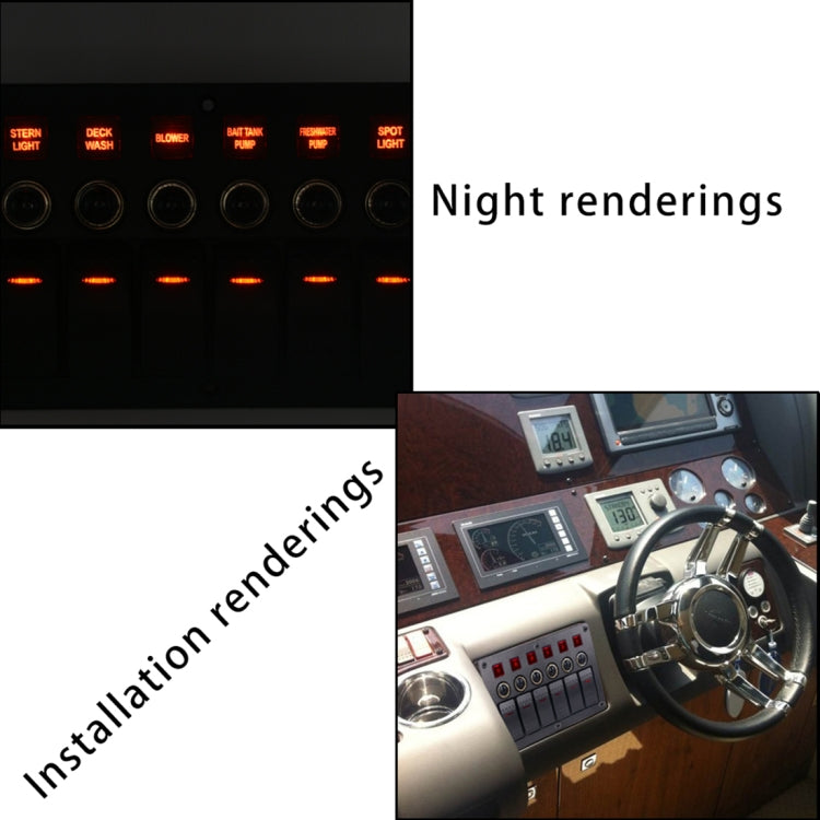 6 Way Switch Panel with Light for Car, RV, Marine, Boat