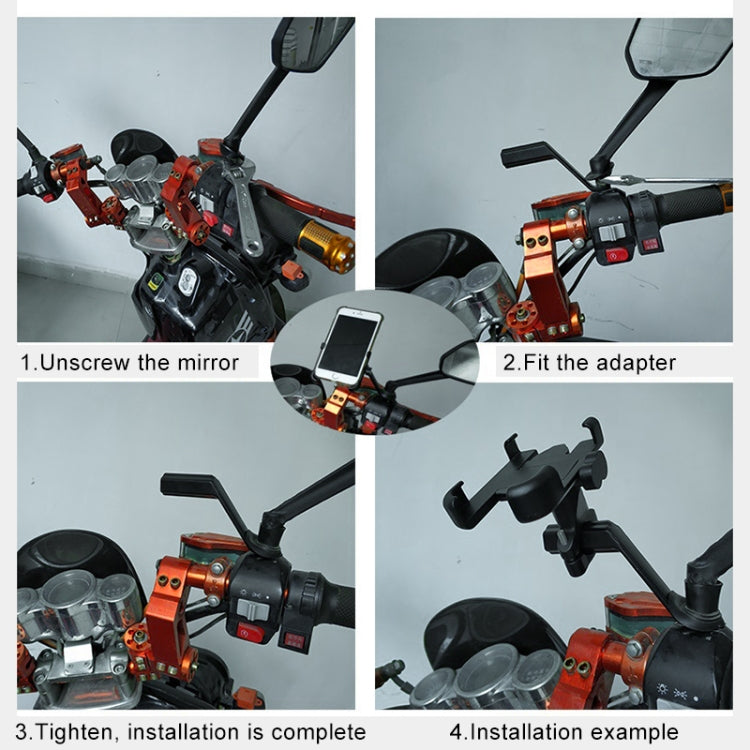 Durable Aluminum Alloy Motorcycle Rear View Mirror Bracket